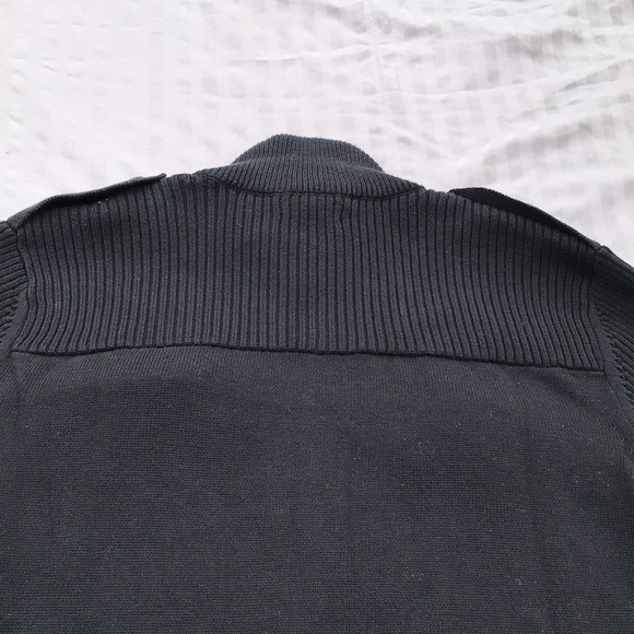 NWT!!! EXPRESS Full- Zip front, mock neck sweater. Size M . Color Black . - Picture 5 of 6